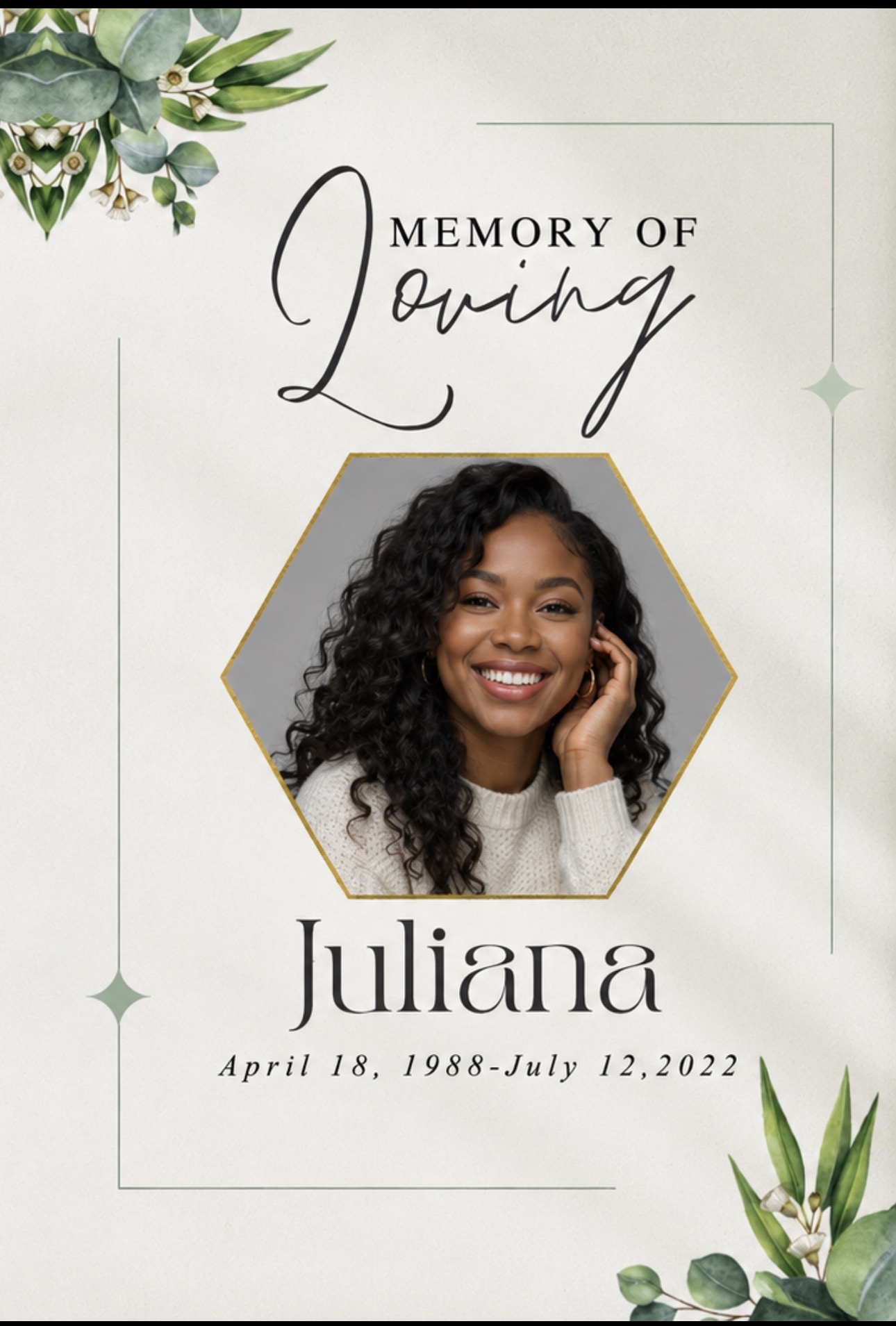 Funeral program