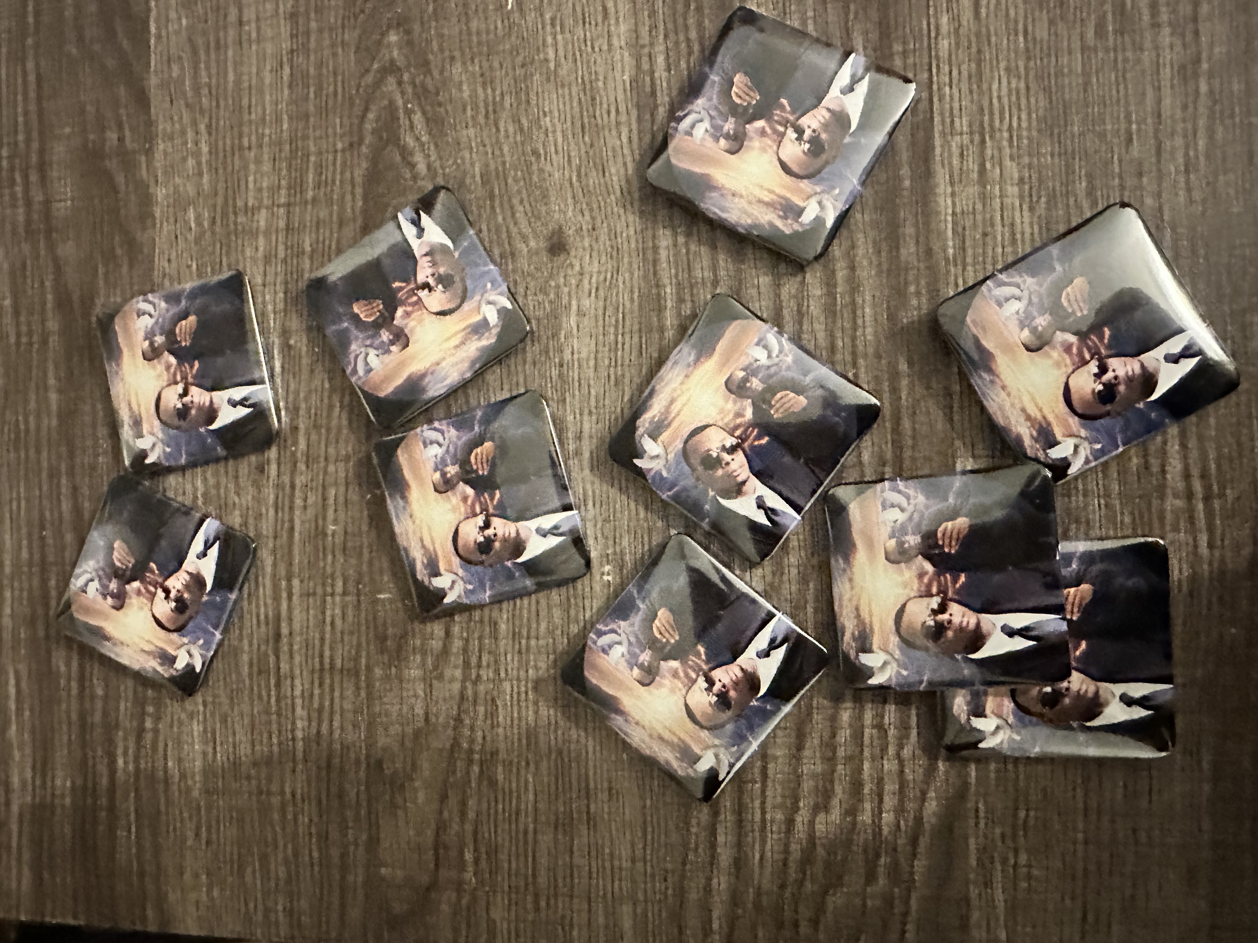 Square Buttons $3 min qty 10